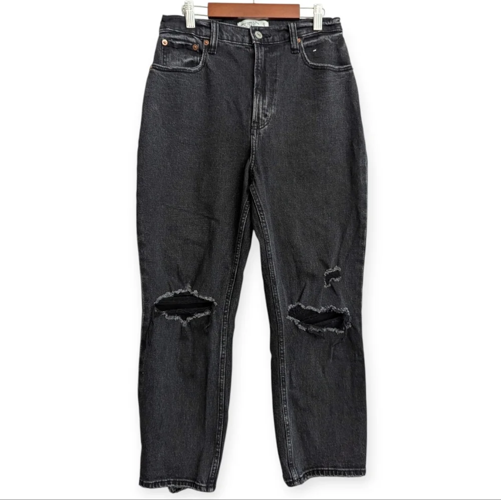 Abercrombie & Fitch the Ankle Straight Ultra High Rise Curve Love Size 27